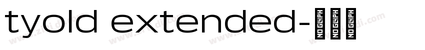 tyold extended字体转换